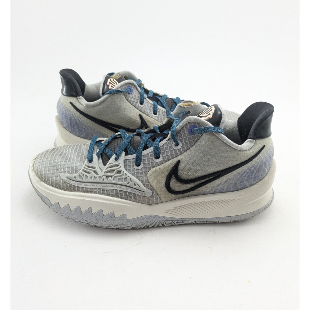 Mens Nike Kyrie Low 4 Grey Fog Black Basketball Shoes CW3985-004 Size 9.5